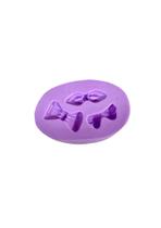 F1237 molde de silicone laços confeitaria biscuit