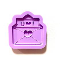 F1301 molde de silicone namorados confeitaria biscuit