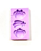 F1347 molde de silicone urso e arco-íris confeitaria biscuit F1347 molde de silicone urso e arco-íris confeitaria biscuit