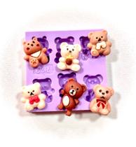 F1349 molde de silicone ursinhos confeitaria biscuit F1349 molde de silicone ursinhos confeitaria biscuit