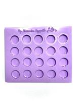 F1372 molde de silicone balas/pingentes/apliques círculo confeitaria biscuit F1372 molde de silicone balas/pingentes/apliques círculo confeitaria biscuit