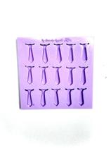 F1377 molde de silicone balas/pingentes/apliques gravata confeitaria biscuit