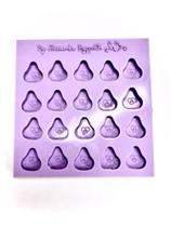 F1382 molde de silicone balas/pingentes/apliques pera confeitaria biscuit