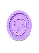 F1390 molde de silicone barbie confeitaria biscuit