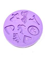 F1394 molde de silicone barbie confeitaria biscuit