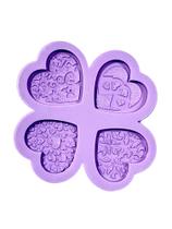 F1400 molde de silicone coração dia das mães/namorados confeitaria biscuit