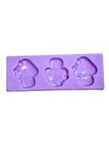 F1413 molde de silicone cogumelo com laço bosque confeitaria biscuit