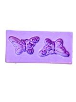F1425 molde de silicone borboleta floral confeitaria biscuit
