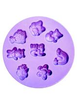 F1456 molde de silicone arco iris nuvem flor love diversos confeitaria biscuit