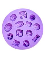 F1482 molde de silicone pães rocambole bolo biscoito confeitaria biscuit