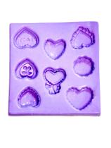 F1485 molde de silicone macarrons coração confeitaria biscuit F1485 molde de silicone macarrons coração confeitaria biscuit