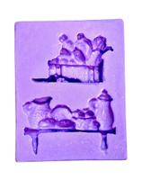 F1494 molde de silicone caixa legumes prateleira cozinha confeitaria biscuit