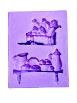 F1494 molde de silicone caixa legumes prateleira cozinha confeitaria biscuit