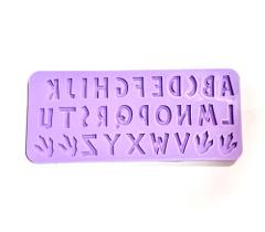F1502 molde de silicone alfabeto jurassic confeitaria biscuit