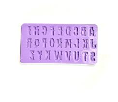 F1504 molde de silicone alfabeto confeitaria biscuit