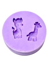 F1515 mini molde de silicone girafa e zebra confeitaria biscuit