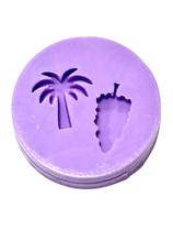 F1527 mini molde de silicone coqueiro e pinheiro confeitaria biscuit F1527 mini molde de silicone coqueiro e pinheiro confeitaria biscuit