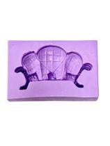 F1536 molde de silicone sofá confeitaria biscuit