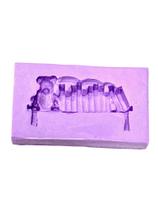 F1543 molde de silicone estante de livros confeitaria biscuit F1543 molde de silicone estante de livros confeitaria biscuit