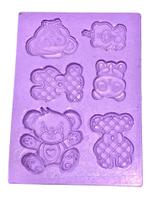 F1562 molde de silicone ursinhos confeitaria biscuit F1562 molde de silicone ursinhos confeitaria biscuit
