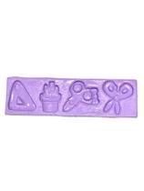 F1610 molde de silicone escolar, dia dos professores, abc confeitaria biscuit F1610 molde de silicone escolar, dia dos professores, abc confeitaria biscuit