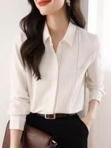 F1611-Camisa Blusa Social Feminina Elegante Liso Franzido Jl326