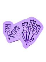 F1627 molde de silicone lavanda confeitaria biscuit