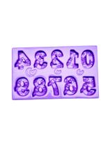 F1649 molde de silicone mini alfabeto astronauta confeitaria biscuit