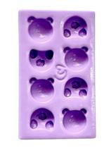 F1652 molde de silicone rosto e bumbum urso confeitaria biscuit
