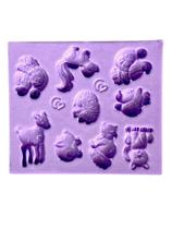 F1676 molde de silicone mini bosque confeitaria biscuit