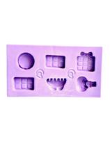 F1683 molde de silicone make/perfume confeitaria biscuit