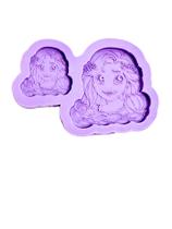 F1698 molde de silicone rapunzel confeitaria biscuit F1698 molde de silicone rapunzel confeitaria biscuit