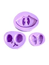 F1715 molde de silicone anjo 3d confeitaria biscuit