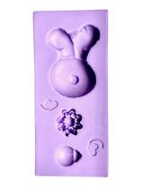 F1784 molde de silicone páscoa confeitaria biscuit