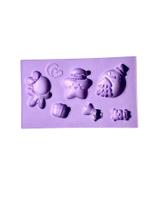 F1796 molde de silicone natal confeitaria biscuit