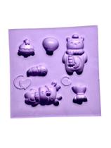 F1805 molde de silicone natal confeitaria biscuit