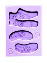 F1814 molde de silicone sapatilha confeitaria biscuit F1814 molde de silicone sapatilha confeitaria biscuit