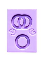 F1835 molde de silicone alianças confeitaria biscuit