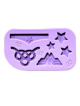 F1843 molde de silicone mulher maravilha confeitaria biscuit F1843 molde de silicone mulher maravilha confeitaria biscuit