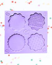 F1856 molde de silicone confescalope / baseeitaria biscuit