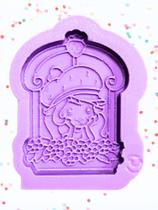 F1861 molde de silicone menina fruta confeitaria biscuit F1861 molde de silicone menina fruta confeitaria biscuit