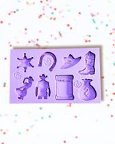 F1878 molde de silicone cowboy / country confeitaria biscuit F1878 molde de silicone cowboy / country confeitaria biscuit