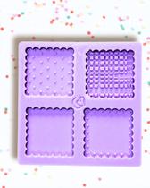 F1881 molde de silicone escalope arredondada quadrada confeitaria biscuit F1881 molde de silicone escalope arredondada quadrada confeitaria biscuit