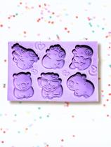 F1886 molde de silicone capivara confeitaria biscuit