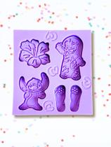 F1888 molde de silicone alienígena havaiano confeitaria biscuit