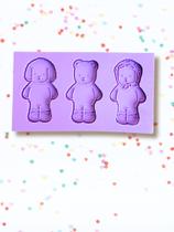 F1891 molde de silicone ursinhos coloridos confeitaria biscuit F1891 molde de silicone ursinhos coloridos confeitaria biscuit