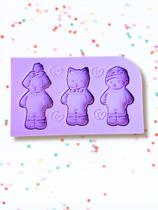 F1892 molde de silicone ursinhos coloridos confeitaria biscuit F1892 molde de silicone ursinhos coloridos confeitaria biscuit