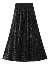 F3716-Saia Feminina Festa Balada Paetê Brilho Longa Luxo M441 F3716-Saia Feminina Festa Balada Paetê Brilho Longa Luxo M441