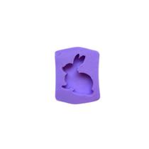 F834 Molde de silicone mini coelho páscoa para confeitar