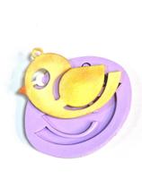 F837 Molde de silicone passarinho chaveiro resina biscuit confeitaria